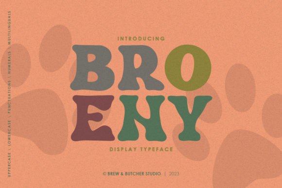 Broeny: A Playful Display Font That Elevates Small Business Branding