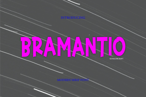 Elevate Your Craft with Bramantio: A Timeless Display Font for Makers