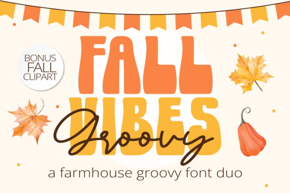 Fall Vibes: A Groovy Font for Handmade Labels, Invitations, and Seasonal Designs