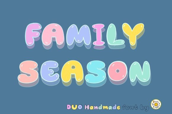 Family Season: A Bold Display Font for Playful Branding Projects