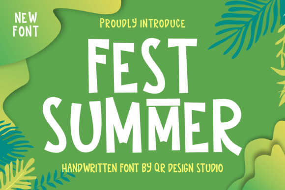 Fest Summer: A Bold Display Font for Handmade Branding and Creative Projects