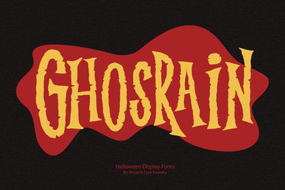 Ghosrain: A Spooky Display Font for Crafty Makers and Halloween Lovers