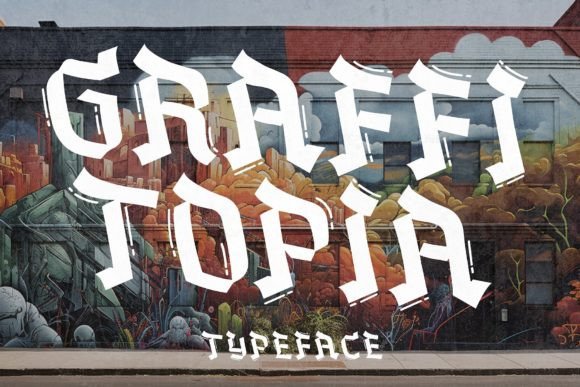 Graffitopia: A Bold Urban Typeface for Crafters and Product Designers