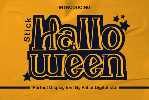 Halloween Stick: A Playful Display Font for Spooky-Themed Web Designs