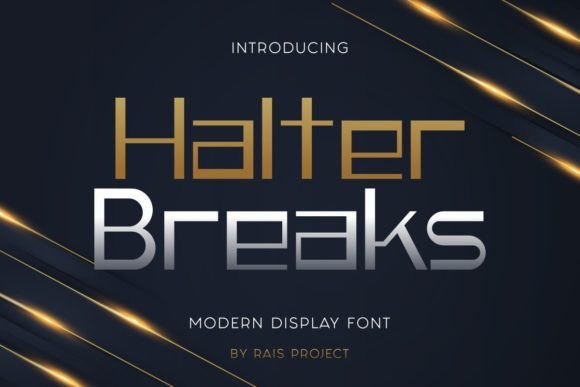 Halter Breaks: A Bold Display Font for Modern Editorial Design