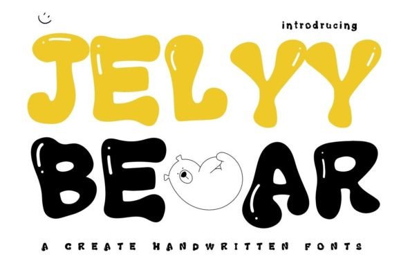 Jelly Bear: A Playful Display Font for Editorial Charm