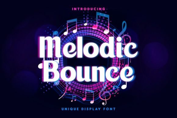 Melodic Bounce Font: A Rhythmic Touch for Modern Editorial Design