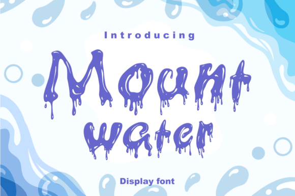 Mount Water: A Modern Display Font for Elegant Web Design