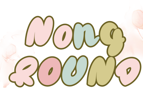 Nong Round: A Playful Script Font for Dynamic Editorial Design