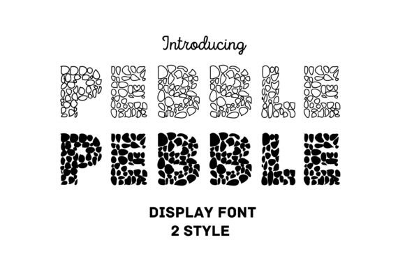 Pebble: A Unique Display Font for Modern Campaign Design