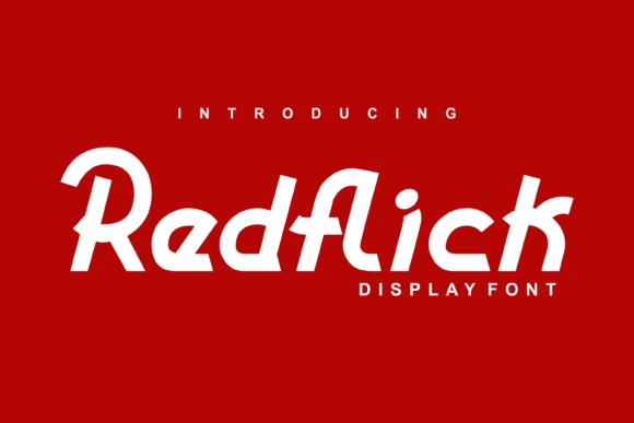 Redflick: A Naughty Yet Polished Display Font for Bold Brand Identities
