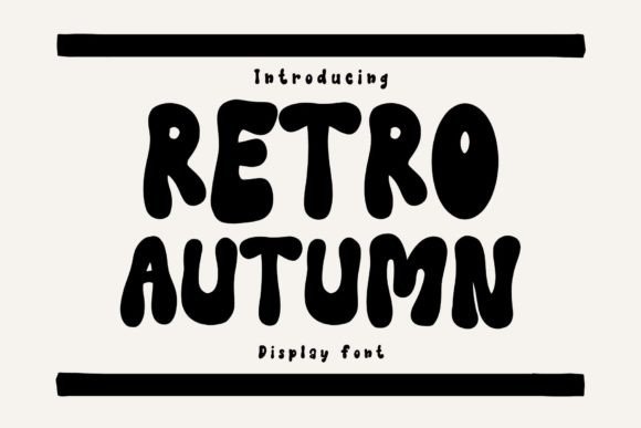 Retro Autumn: A Groovy Display Font for Crafty Halloween Projects