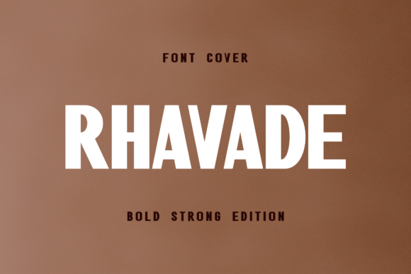 Rhavade: A Bold Display Font That Brings Trendy Energy to Branding
