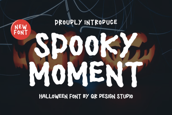 Spooky Moment: A Bold Halloween Display Font for Web Design Projects