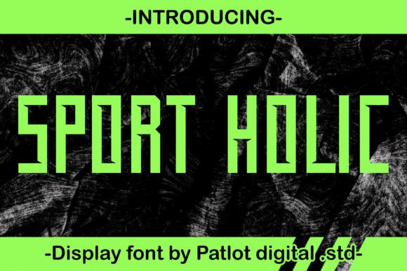 Sport Holic: A Bold Display Font for Dynamic Editorial Design