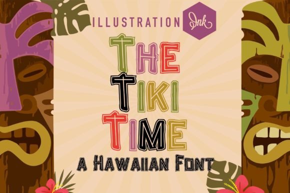 The Tiki Time: A Vibrant Display Font for Bold Marketing Visuals