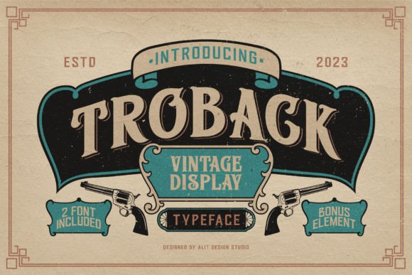 Troback: A Vintage Display Font for Modern Web Design