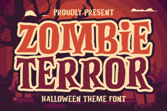 Zombie Terror: A Bold Halloween Font for Spooky Branding Projects